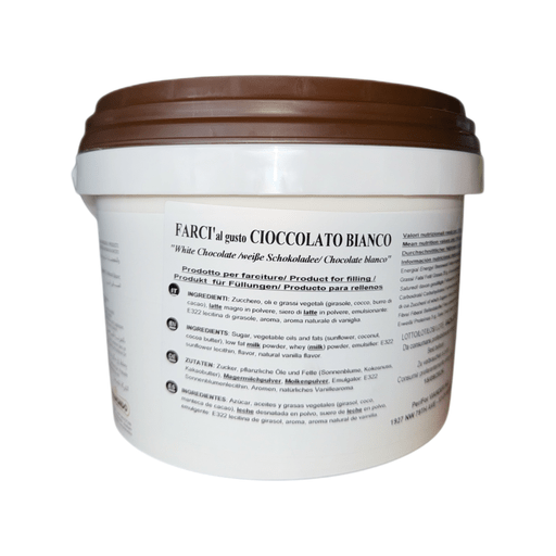 STRAMONDO White Chocolate Cream for Filling - 4kg (8.8lb) - Pinocchio's Pantry - Authentic Italian Food