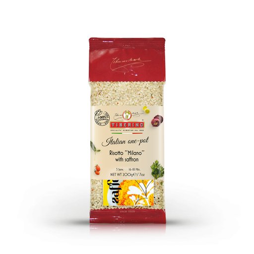 TIBERINO Risotto “Milano” with Saffron - 200g (7oz) - Pinocchio's Pantry - Authentic Italian Food