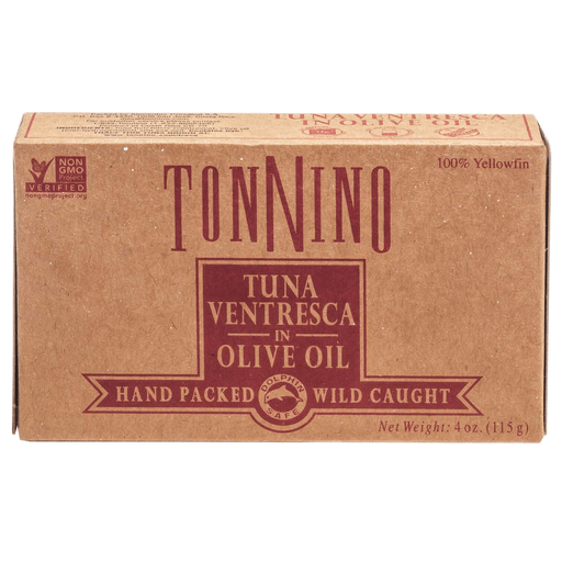 TONNINO Yellowfin Tuna Ventresca in Olive Oil - 115g (4oz) - Pinocchio's Pantry - Authentic Italian Food