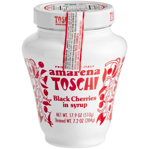 TOSCHI Amarena Wild Cherries in Syrup - 510g (17.9oz) - Pinocchio's Pantry - Authentic Italian Food