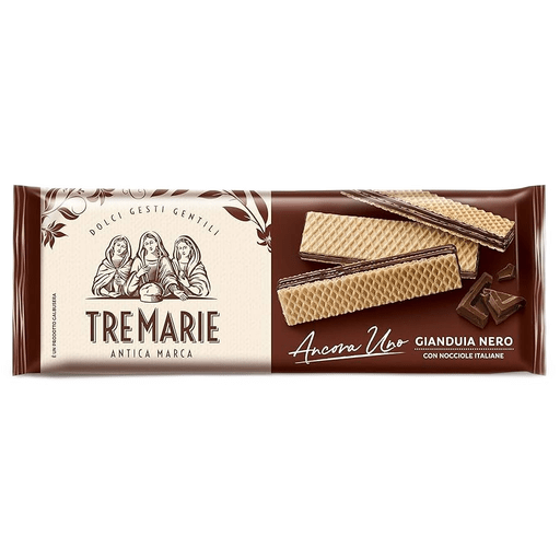 TRE MARIE Ancora Uno Dark Gianduja Wafer - 140g (4.94oz) - Pinocchio's Pantry - Authentic Italian Food