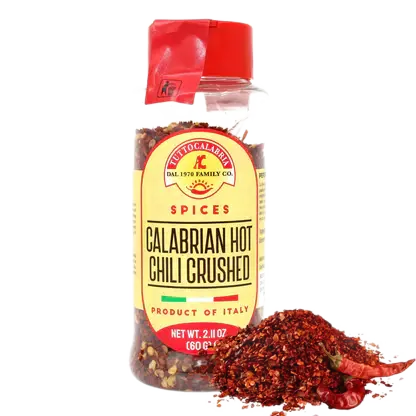 TUTTO CALABRIA Calabrian Hot Chili Crushed Flakes - 60g (2.11oz) - Pinocchio's Pantry - Authentic Italian Food