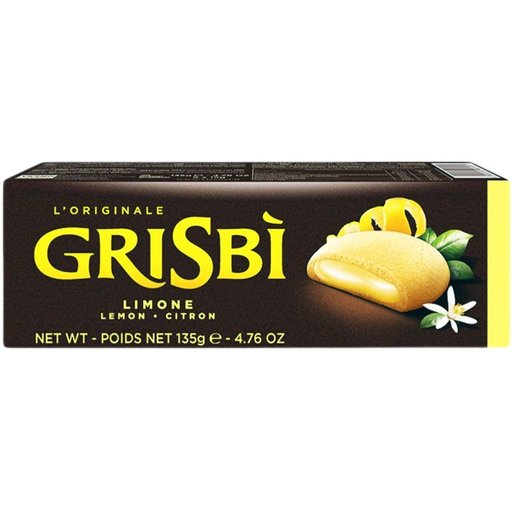 VICENZI Grisbì Biscuits Filled with Lemon Cream - 135g (4.76oz) - Pinocchio's Pantry - Authentic Italian Food