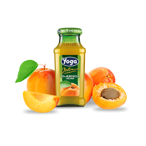 YOGA Apricot Nectar Optimum - 6 count - 125ml (4.2fl oz) each - Pinocchio's Pantry - Authentic Italian Food