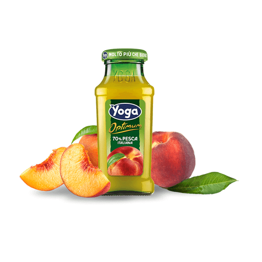 YOGA Peach Nectar Optimum - 6 count - 125ml (4.2fl oz) each - Pinocchio's Pantry - Authentic Italian Food