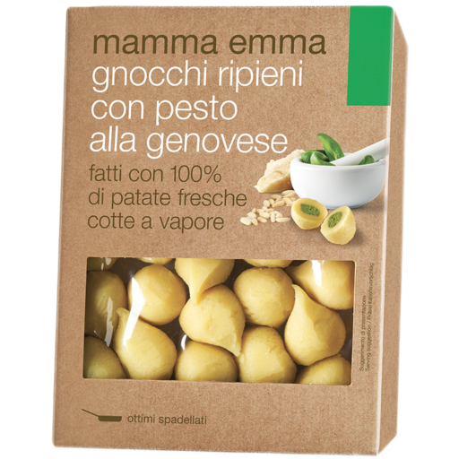 MAMMA EMMA Potato Gnocchi Stuffed with Pesto Genovese