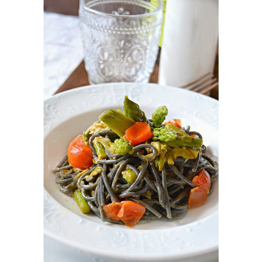 Black Spaghetti “Marinara” with Capers & Paprika