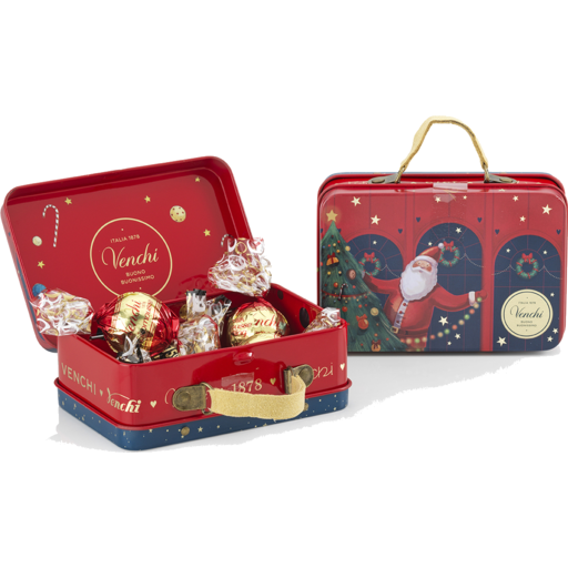 VENCHI Assorted Chocolate in a Red Winter Luggage