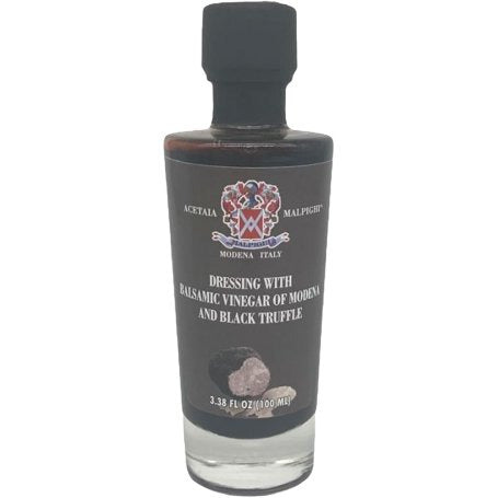 ACETAIA MALPIGHI Black Truffle Balsamic Vinegar Dressing - 100ml (3.4fl. oz) - Pinocchio's Pantry - Authentic Italian Food