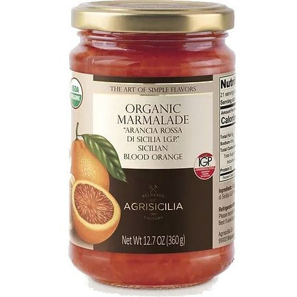 AGRISICILIA Organic Blood Orange Marmalade - 360g (12.7oz) - Pinocchio's Pantry - Authentic Italian Food