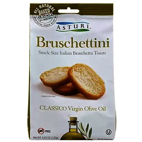 ASTURI Bruschettini Classic EVOO - 120g (4.23oz) - Pinocchio's Pantry - Authentic Italian Food