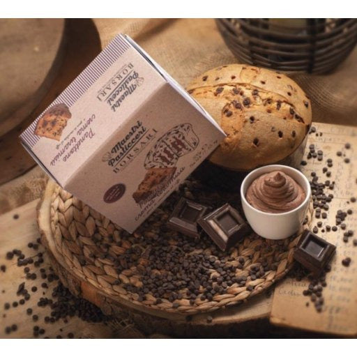 BORSARI Panettone Coffee, Chocolate drops and Tiramisu Cream - 500g (1.1lb) - Pinocchio's Pantry - Authentic Italian Food