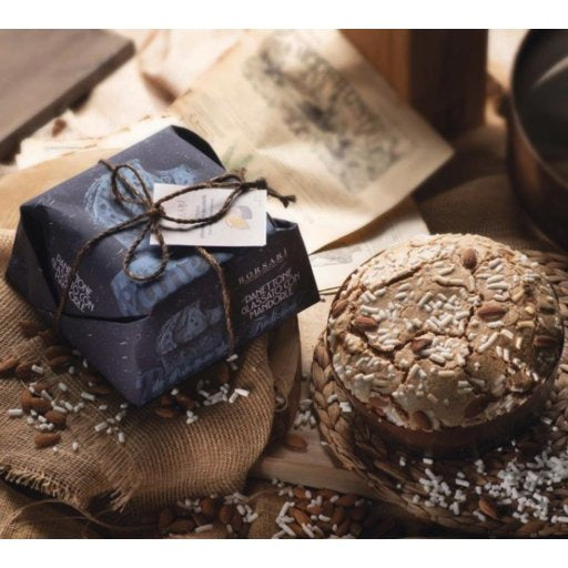 BORSARI Panettone with Almonds and Icing - 1kg (2.2lb) - Pinocchio's Pantry - Authentic Italian Food