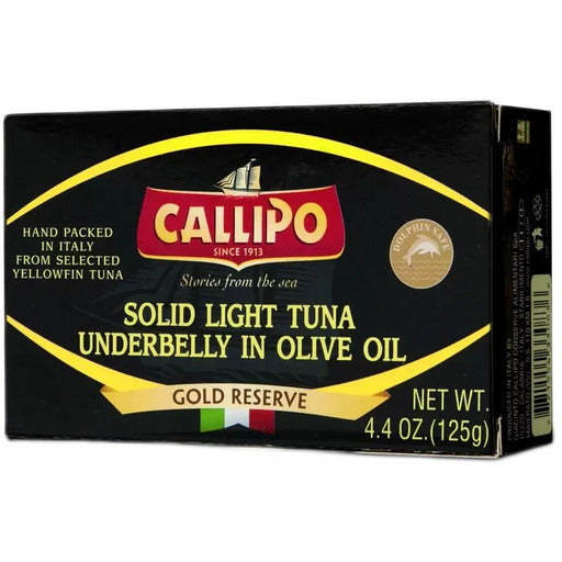 CALLIPO Ventresca in Olive Oil (Under Belly Tuna) - 125g (4.4oz) - Pinocchio's Pantry - Authentic Italian Food