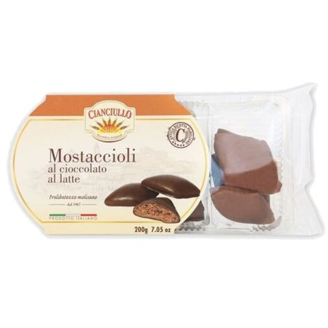 CIANCIULLO Milk Chocolate Mostaccioli - 200g (7.05oz) - Pinocchio's Pantry - Authentic Italian Food