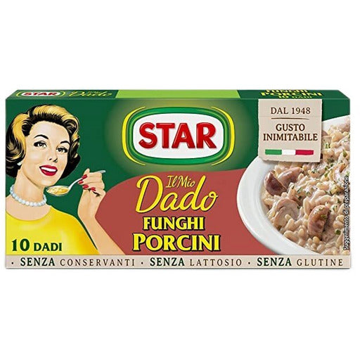 Dado STAR Porcini Mushroom Broth Cubes - 10 cubes - Pinocchio's Pantry - Authentic Italian Food