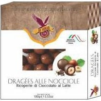 DI IORIO Milk Chocolate Coated Hazelnuts - 100g (3.53oz) - Pinocchio's Pantry - Authentic Italian Food
