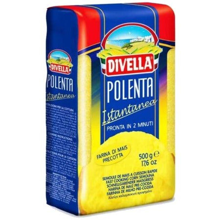 DIVELLA Instant Polenta - 500g (17.6oz) - Pinocchio's Pantry - Authentic Italian Food