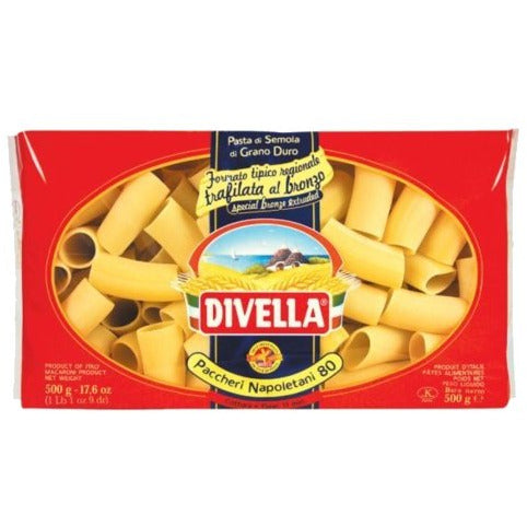 DIVELLA Paccheri - 500g (1.1lb) - Pinocchio's Pantry - Authentic Italian Food