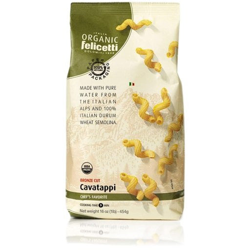 FELICETTI Organic Cavatappi Pasta - 454g (1lb) - Pinocchio's Pantry - Authentic Italian Food