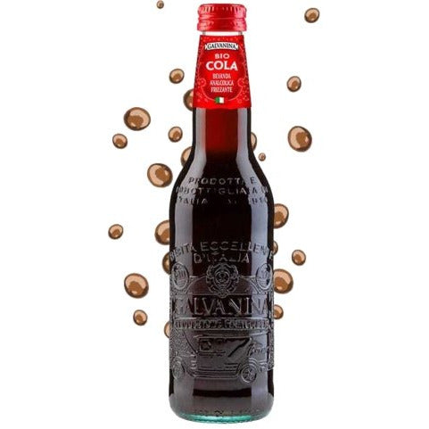 GALVANINA Organic Italian Cola Decaf Soda - 355ml (12fl. oz) - Pinocchio's Pantry - Authentic Italian Food