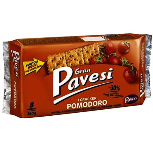 GRAN PAVESI Tomato Flavored Crackers - 280g (8.88oz) - Pinocchio's Pantry - Authentic Italian Food
