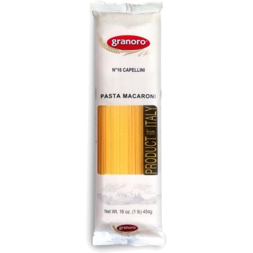 GRANORO Capellini Pasta #16 - 454g (1lb) - Pinocchio's Pantry - Authentic Italian Food