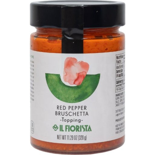 IL FIORISTA Red Pepper Bruschetta Topping - 320g (11.29oz) - Pinocchio's Pantry - Authentic Italian Food