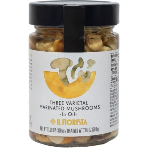 IL FIORISTA Three Variety Marinated Mushrooms in Oil - 320g (11.29oz) - Pinocchio's Pantry - Authentic Italian Food