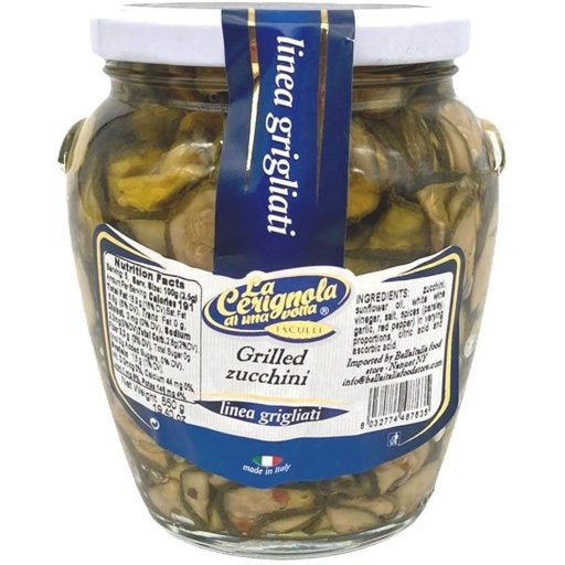 LA CERIGNOLA Grilled Zucchini - 580g (19.40oz) - Pinocchio's Pantry - Authentic Italian Food