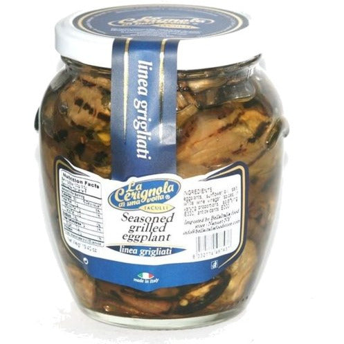 LA CERIGNOLA Seasoned Grilled Eggplant - 580g (19.40oz) - Pinocchio's Pantry - Authentic Italian Food