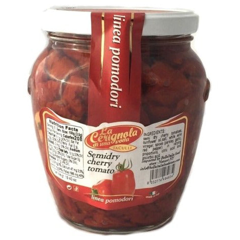 LA CERIGNOLA Semi-dried Cherry Tomatoes - 580g (19.40oz) - Pinocchio's Pantry - Authentic Italian Food