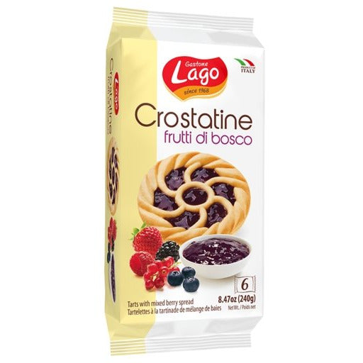 LAGO Frutti di Bosco Crostatine, Wildberry Tarts - 6 count - Pinocchio's Pantry - Authentic Italian Food