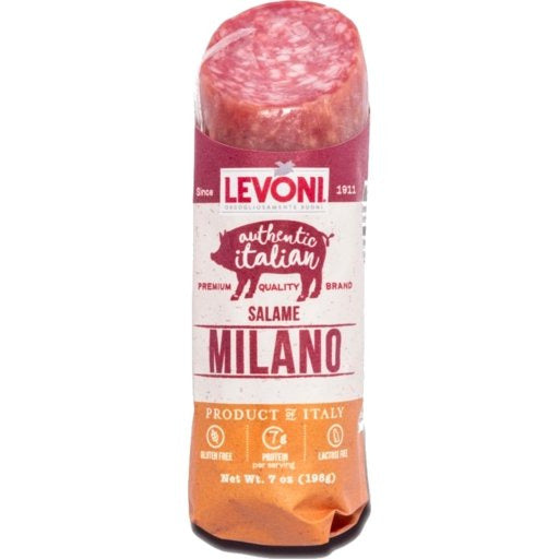 LEVONI Salame Milano (Lightly Sweetened Salame) - 198g (7oz) - Pinocchio's Pantry - Authentic Italian Food
