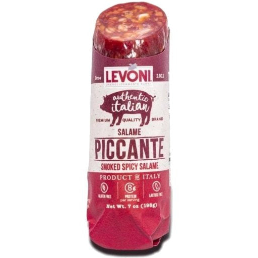 LEVONI Salame Piccante (Smoked Spicy Salame) - 198g (7oz) - Pinocchio's Pantry - Authentic Italian Food