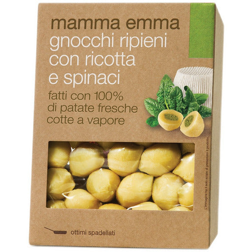 MAMMA EMMA Potato Gnocchi Stuffed with Spinach and Ricotta Cheese - 350g (14.4oz) - Pinocchio's Pantry - Authentic Italian Food