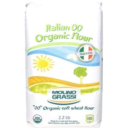 MOLINO GRASSI Organic “00” Flour - 1kg (2.2lb) - Pinocchio's Pantry - Authentic Italian Food