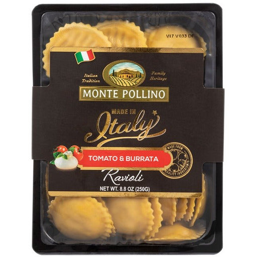 MONTE POLLINO Tomato & Burrata Ravioli - 250g (8.8oz) - Pinocchio's Pantry - Authentic Italian Food