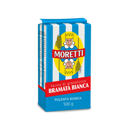 MORETTI Coarse White Corn Polenta - 500g (1.1lb) - Pinocchio's Pantry - Authentic Italian Food