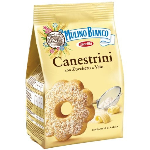 MULINO BIANCO Canestrini Cookies with Powdered Sugar - 200g (7.05oz) - Pinocchio's Pantry - Authentic Italian Food
