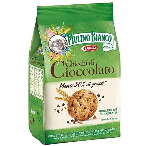 MULINO BIANCO Chicchi di Cioccolato Cookies - 300g (10.58oz) - Pinocchio's Pantry - Authentic Italian Food