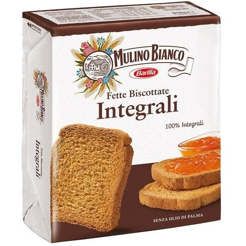 MULINO BIANCO Fette Biscottate Integrali (Whole Wheat Toast) - 315g (11oz) - Pinocchio's Pantry - Authentic Italian Food