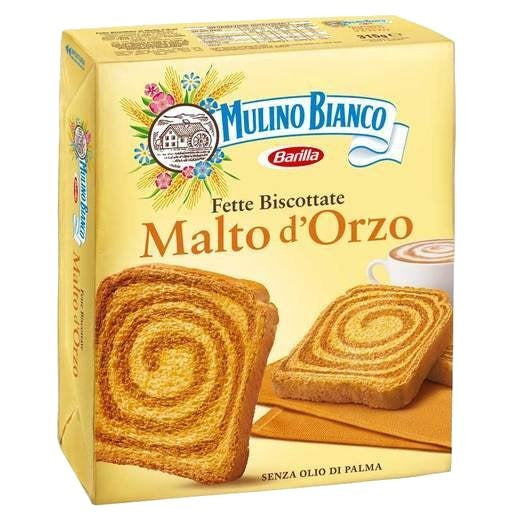 MULINO BIANCO Fette Biscottate Le Malto d’Orzo (Malted Barley Toast) - 315g (11oz) - Pinocchio's Pantry - Authentic Italian Food