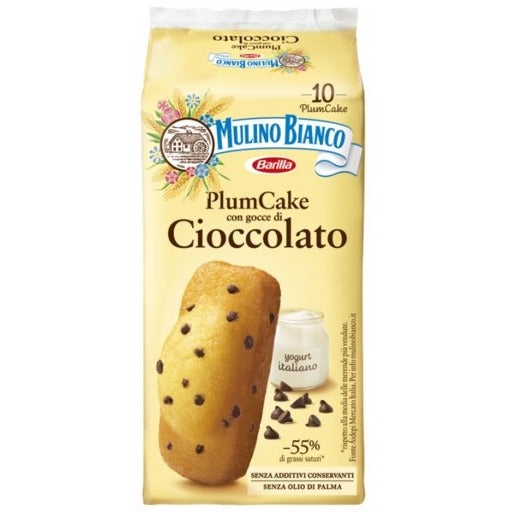 MULINO BIANCO PlumCake with Chocolate Chips Snack - 10 count - Pinocchio's Pantry - Authentic Italian Food