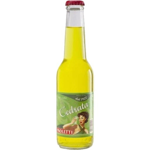 PAOLETTI Cedrata (Citron Italian Soda) - 250ml (8.4fl. oz) - Pinocchio's Pantry - Authentic Italian Food