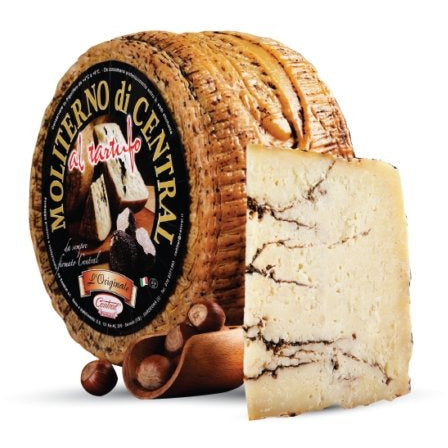 Pecorino Moliterno Cheese with Black Truffle - 1.4kg (3lb) - Pinocchio's Pantry - Authentic Italian Food