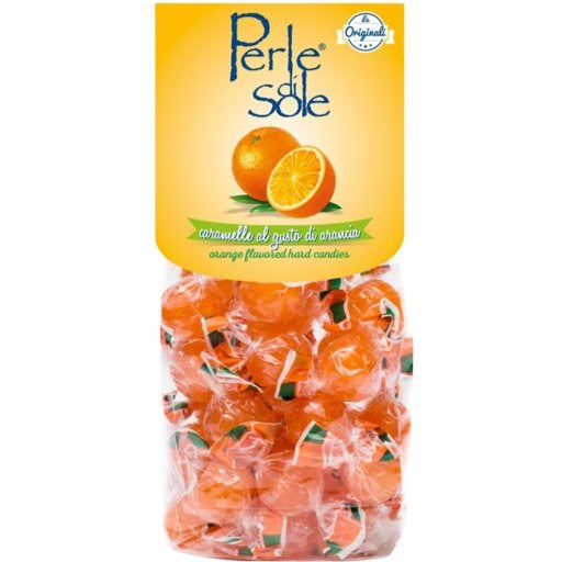 PERLE DI SOLE Orange Drop Candies - 200g (7oz) - Pinocchio's Pantry - Authentic Italian Food