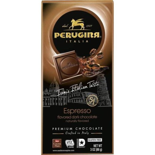 PERUGINA Dark Chocolate Espresso Bar - 86g (3oz) - Pinocchio's Pantry - Authentic Italian Food