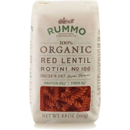 RUMMO Organic Red Lentil Rotini Pasta Pinocchio's Pantry Pinocchio