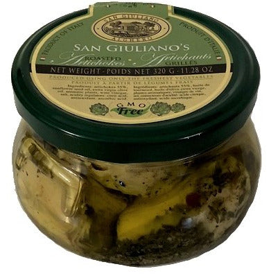 SAN GIULIANO Roasted Artichokes in EVOO - 320g (11.28oz) - Pinocchio's Pantry - Authentic Italian Food